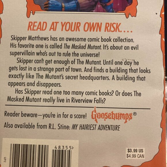Vintage Book-Goosebumps Attack of the Mutant 1994 #25-RL Stine - Picture 4 of 4